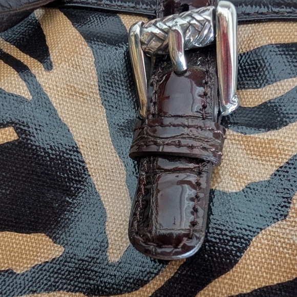 Brighton Zebra Print Tote Bag Africa Stories Zeena Handbag Animal Print - Picture 6 of 16